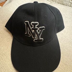 Black NY Embroidered Baseball Cap